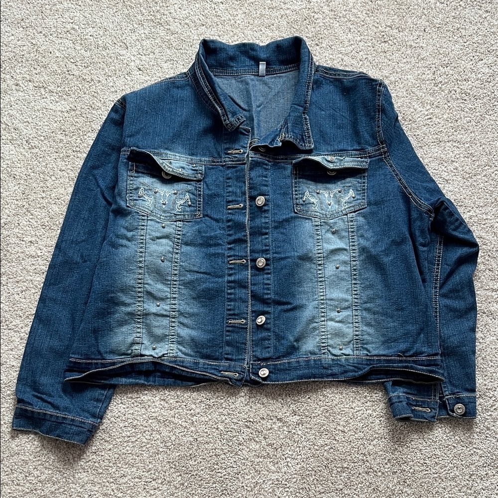 Women's Blue Denim Jean Jacket